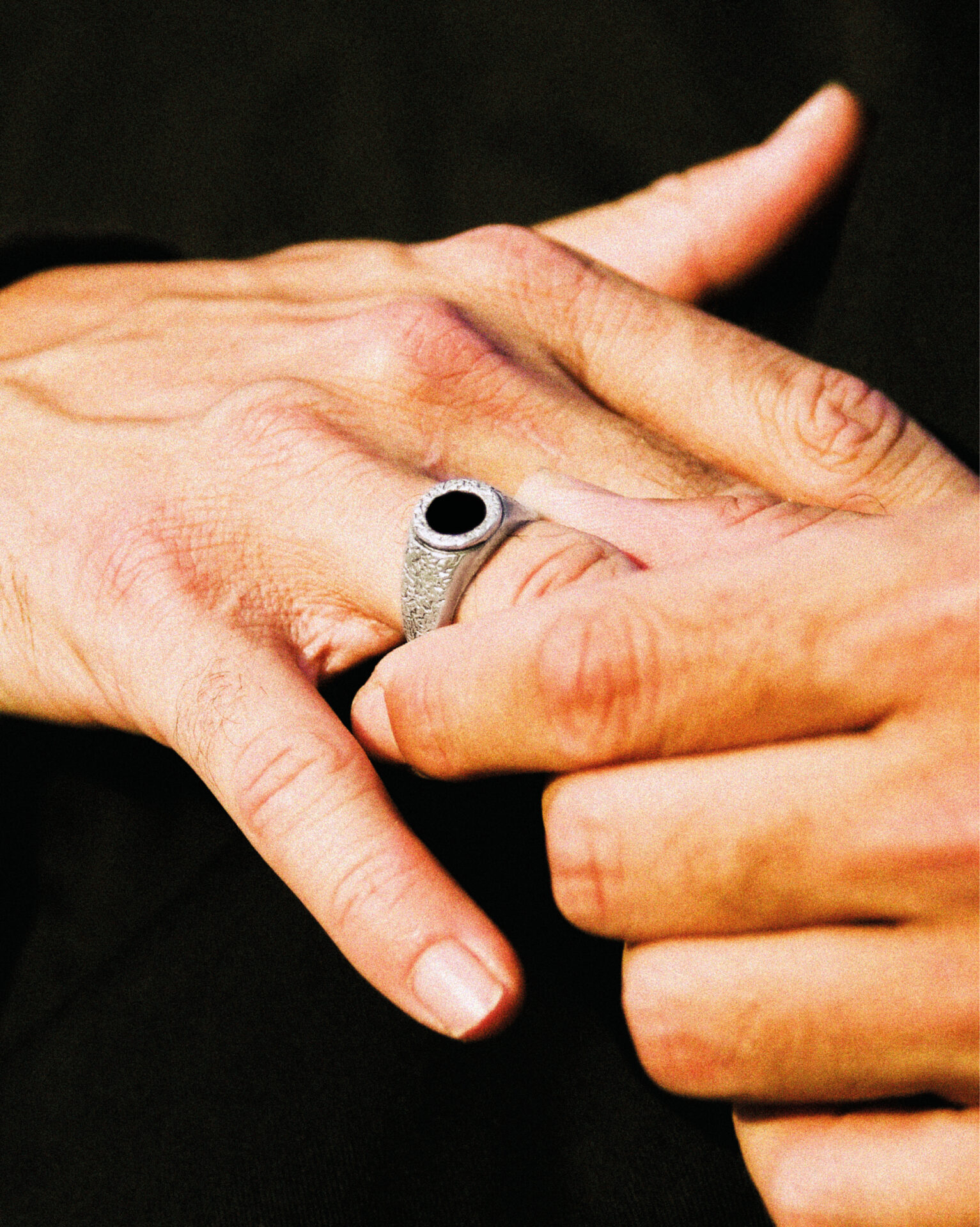 HYQS - BAGUE ABYSSE Fabriqué sur commande Argent massif