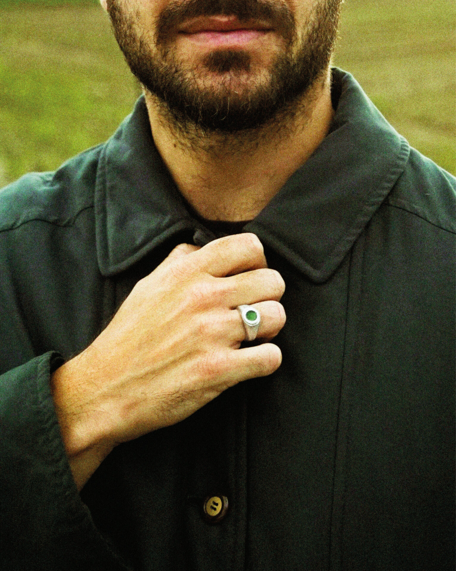 HYQS_BAGUE_ABYSSE_VERT_SILVER_3 HYQS - BAGUE ABYSSE