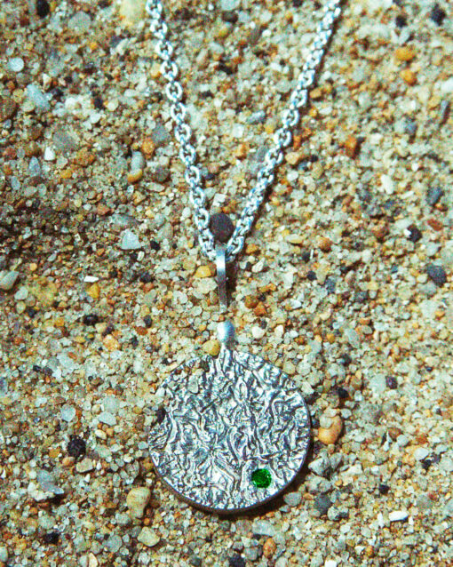 HYQS - PENDENTIF ABYSSE - SAPHIR BLEU